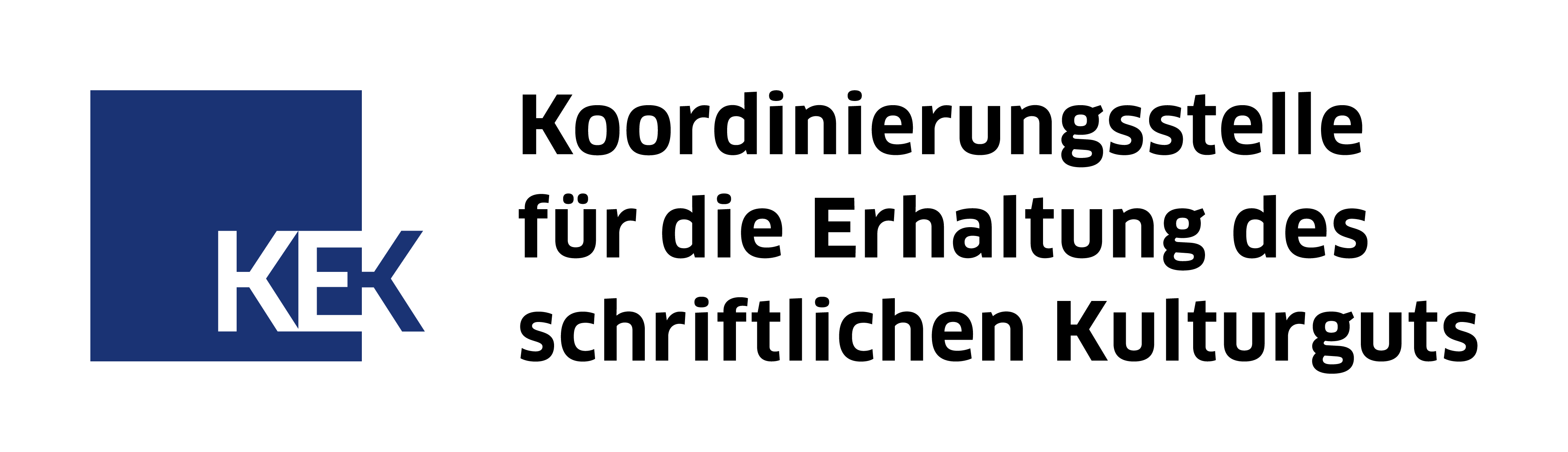 Wort-Bildmarke der Koordinierungsstelle für die Erhaltung des schriftlichen Kulturguts